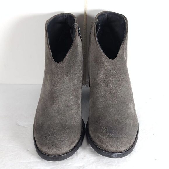 Paul Green Women's Delgado Uk5,5 US 8 Gray Suede Side Zip Ankle Booties Boots - Picture 4 of 15